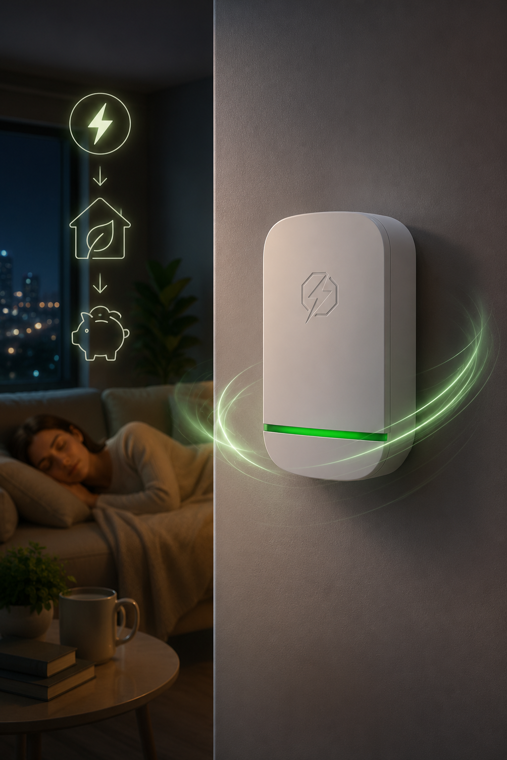 StopWatt in a nighttime home environment
